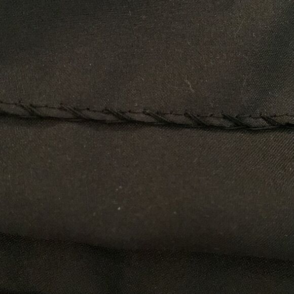 Jami Originals black ruffled collar blouse ruffles at sleeves too size 10 - Picture 12 of 13